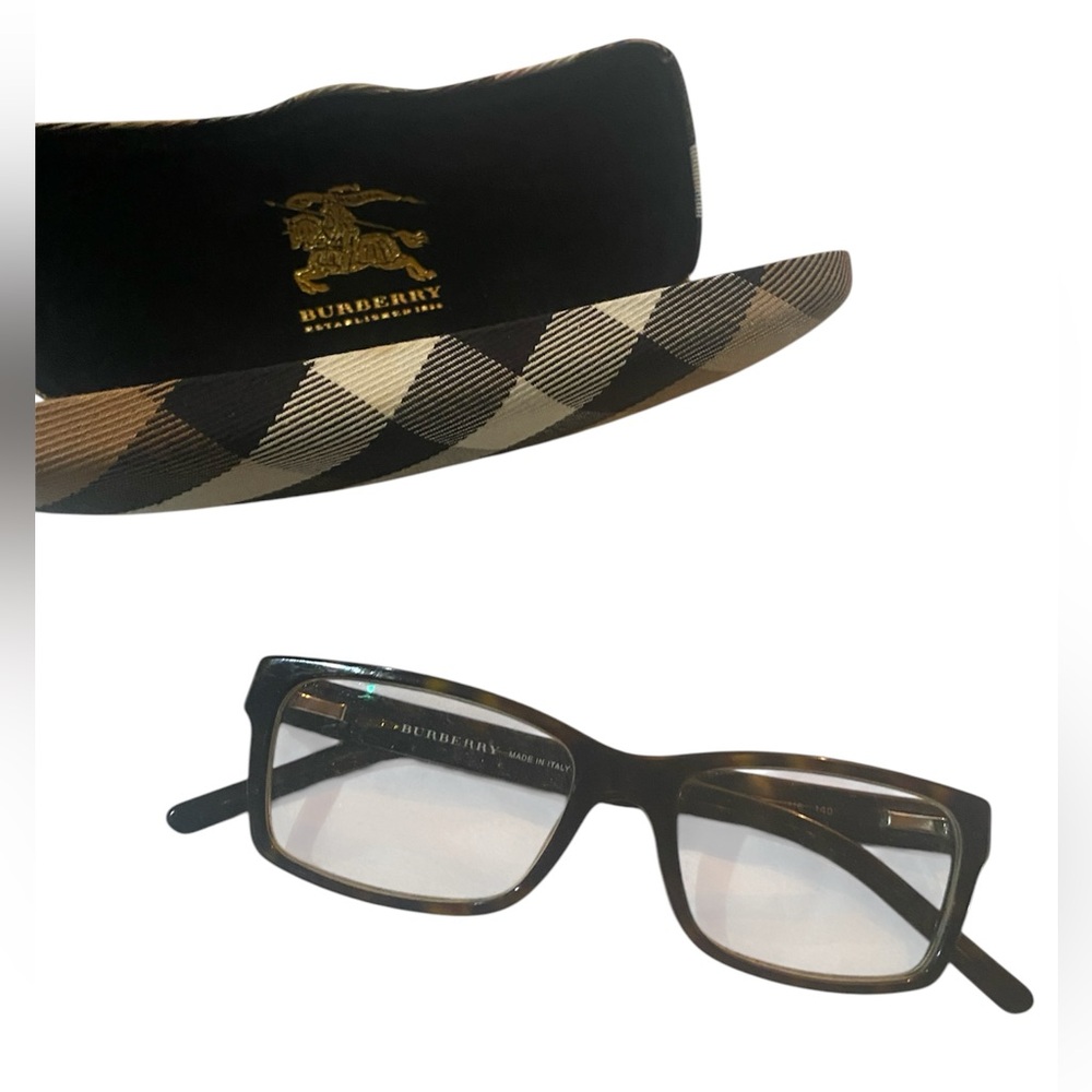 Burberry Reading Glasses with plaid case